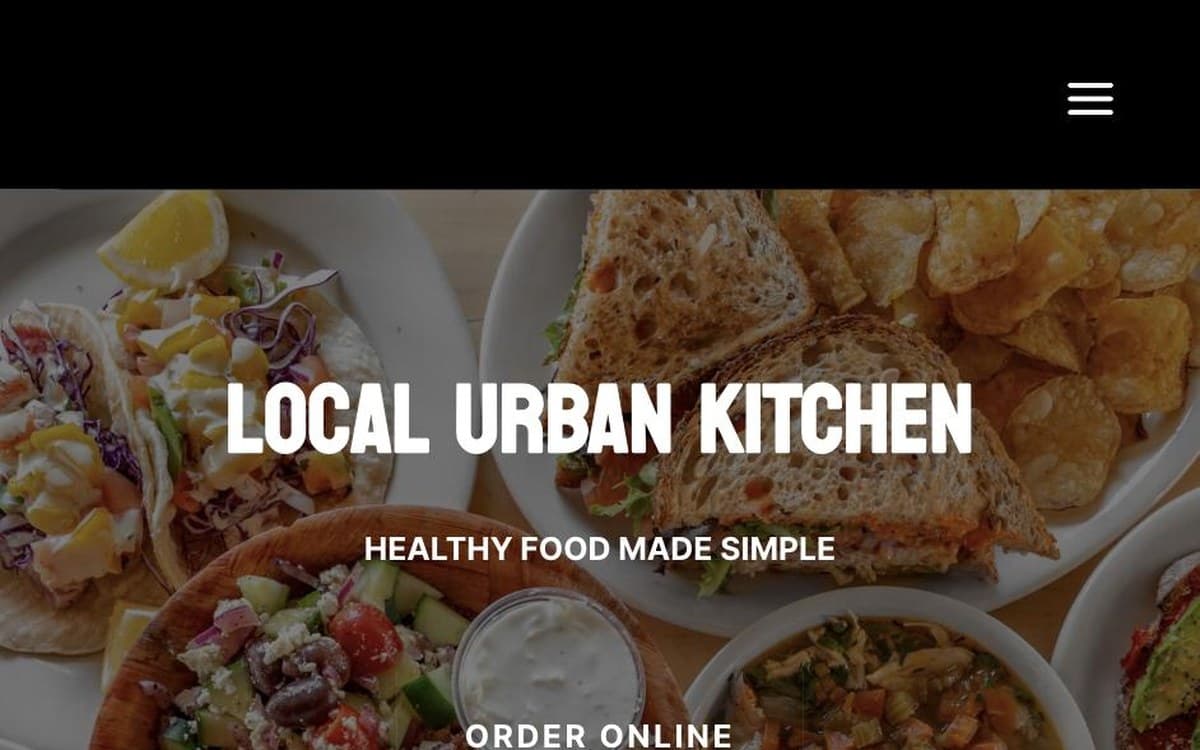 Local Urban Kitchen website screenshot